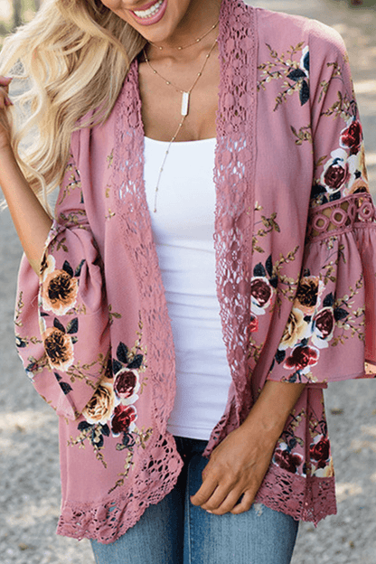 Colorful Quilted Pattern Blouse