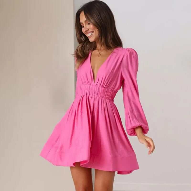 Chic Ruffled Mini Party Dress - Luxivelle