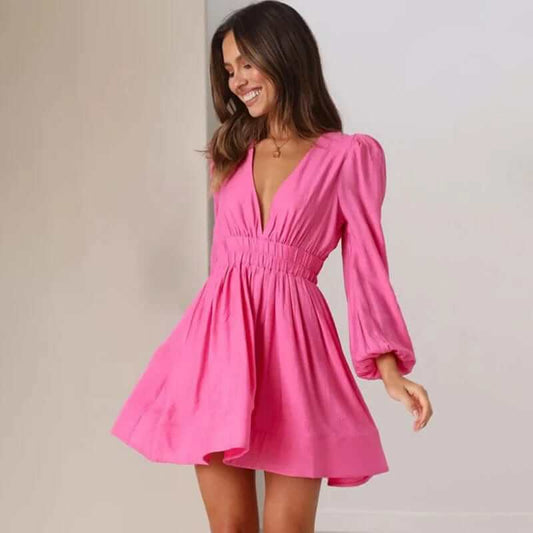 Chic Ruffled Mini Party Dress - Luxivelle