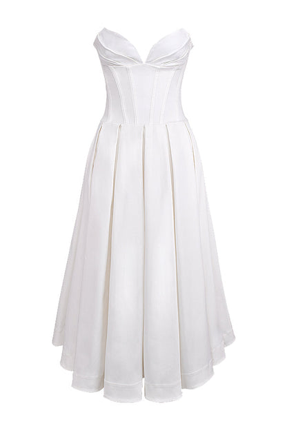 Isla | Ballerina strapless midi dress