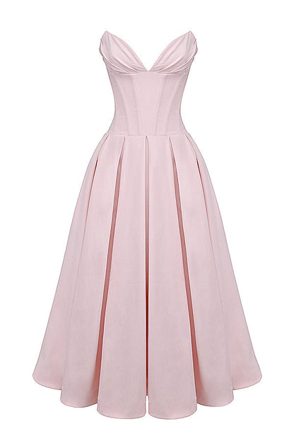Isla | Ballerina strapless midi dress