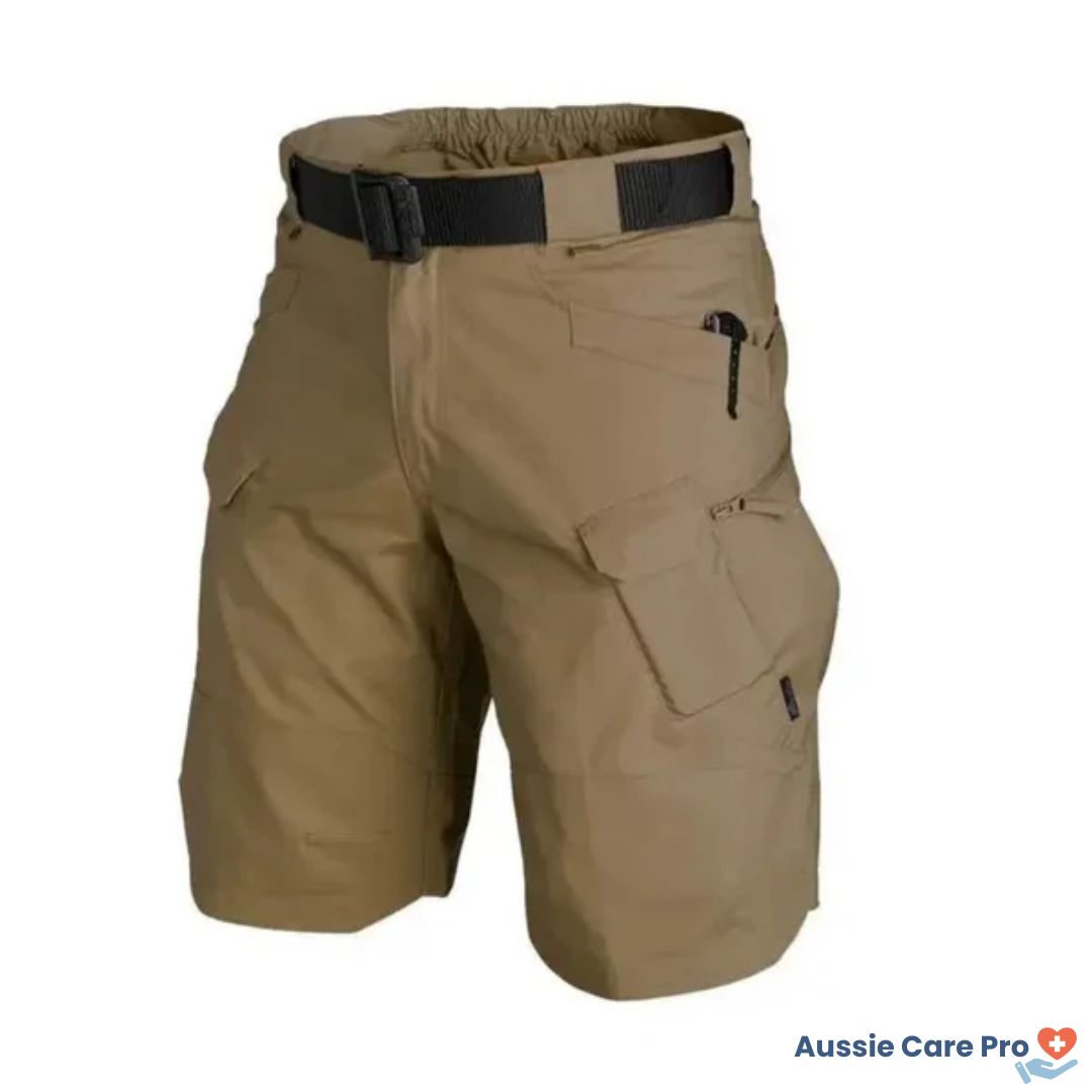 Comfortable Hiking Shorts - Elastic Fit with 6 Pockets