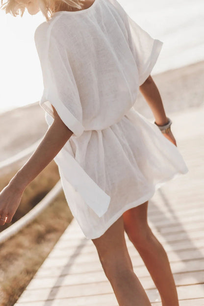 Relaxed Fit Summer A-Line Beach Dress