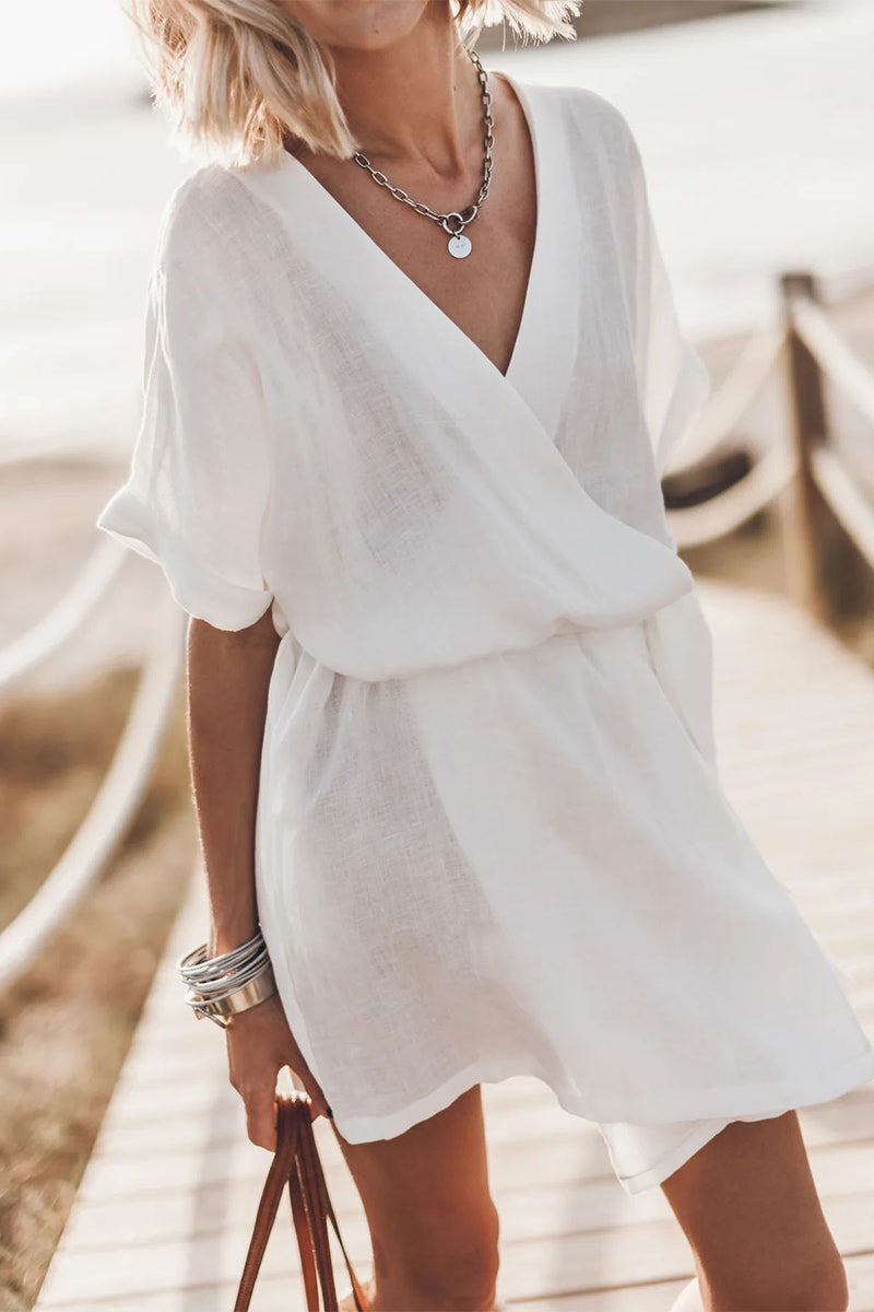 Relaxed Fit Summer A-Line Beach Dress