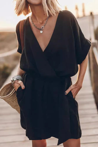 Relaxed Fit Summer A-Line Beach Dress - Luxivelle