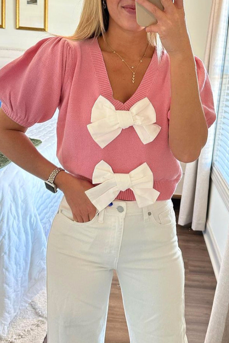 Ladies' Chiffon Blouse with Ribbon Detail - Luxivelle