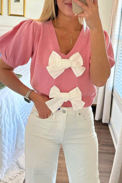 Ladies' Chiffon Blouse with Ribbon Detail - Luxivelle