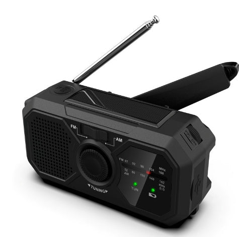 Compact Solar Hand Crank Radio