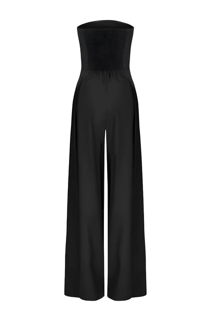 Luxurious Satin Evening Jumpsuit