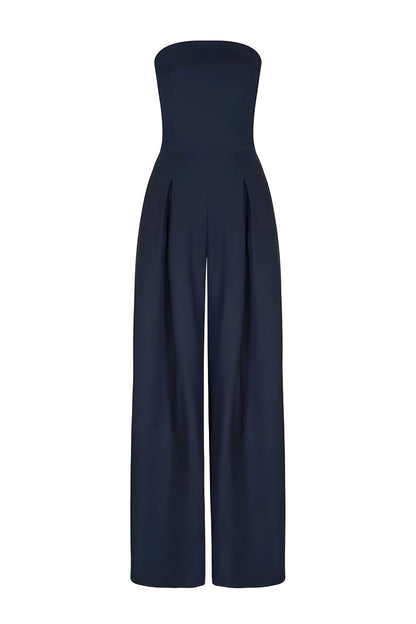 Luxurious Satin Evening Jumpsuit