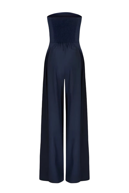 Luxurious Satin Evening Jumpsuit