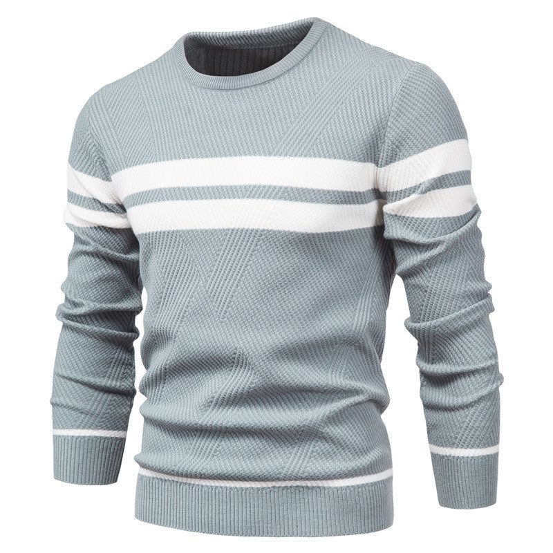 Relaxed Fit Horizontal Stripe Pullover