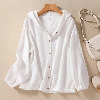 Casual Fit Hoodie Shirt - Luxivelle