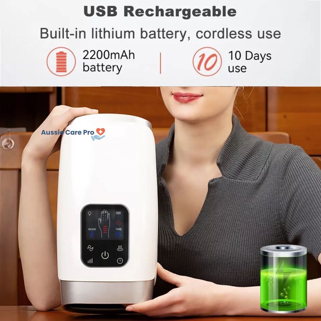 Relaxing Hand Massager with Heat and Pressure