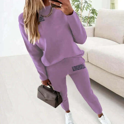 Comfy Graphic Print Women's Track Suit Set