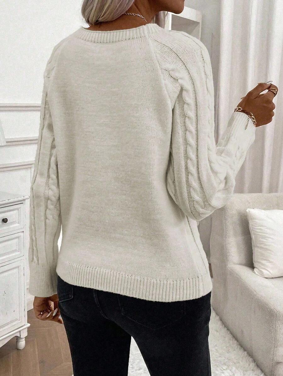 Classic Button Front Knit Sweater