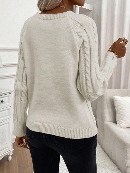 Classic Button Front Knit Sweater