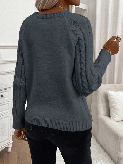 Classic Button Front Knit Sweater