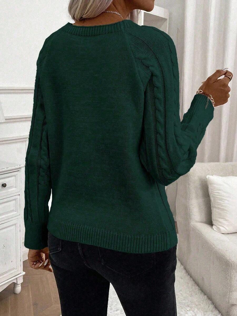 Classic Button Front Knit Sweater
