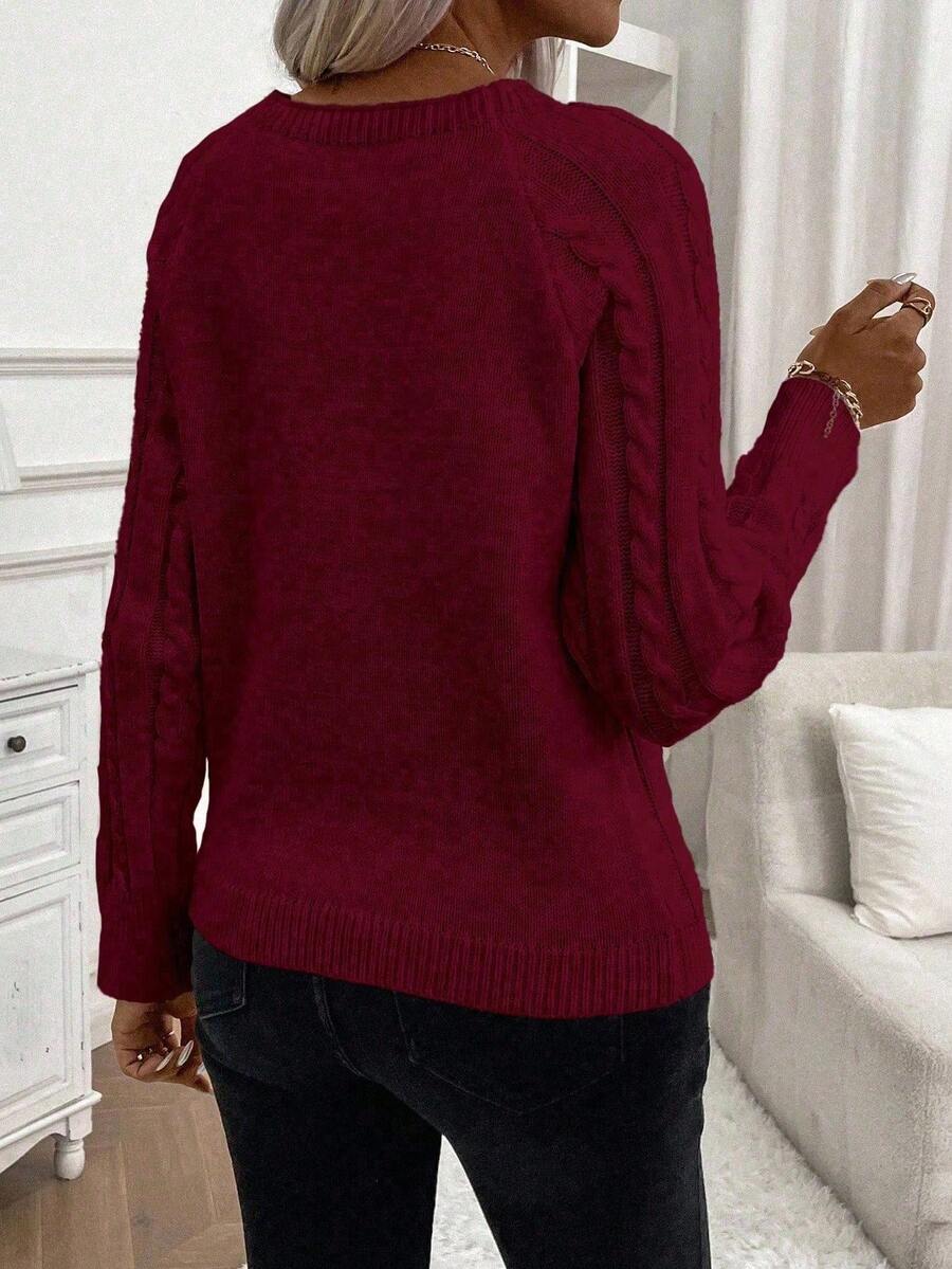 Classic Button Front Knit Sweater