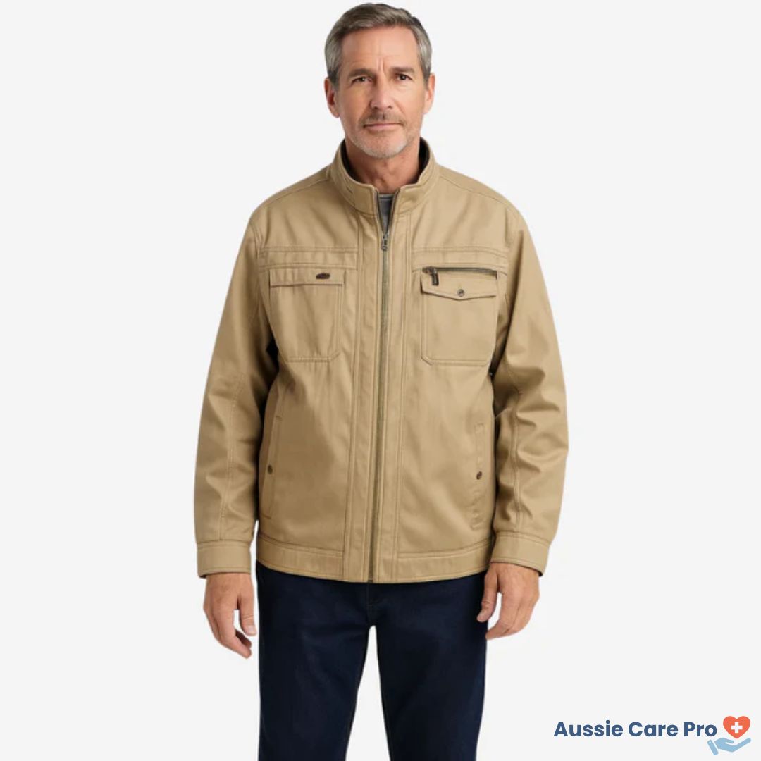 Relaxed Fit Men's Cotton Outdoor Jacket