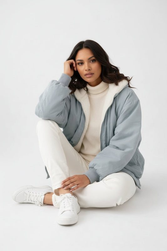 Warm Cozy Fall Bomber Jacket - Luxivelle