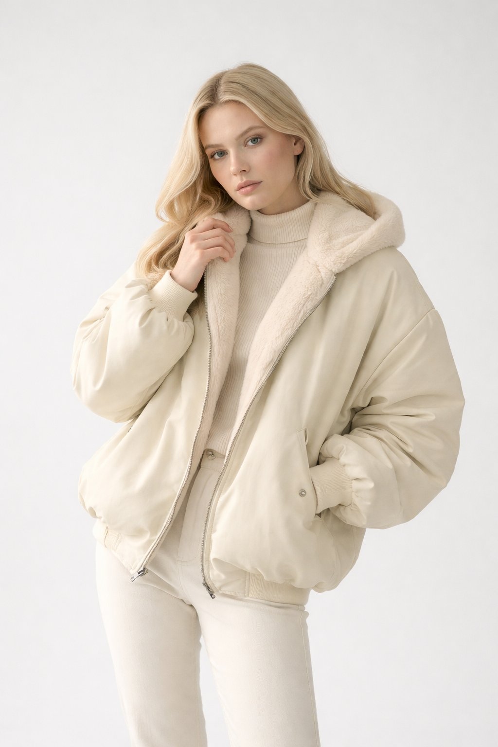 Warm Cozy Fall Bomber Jacket