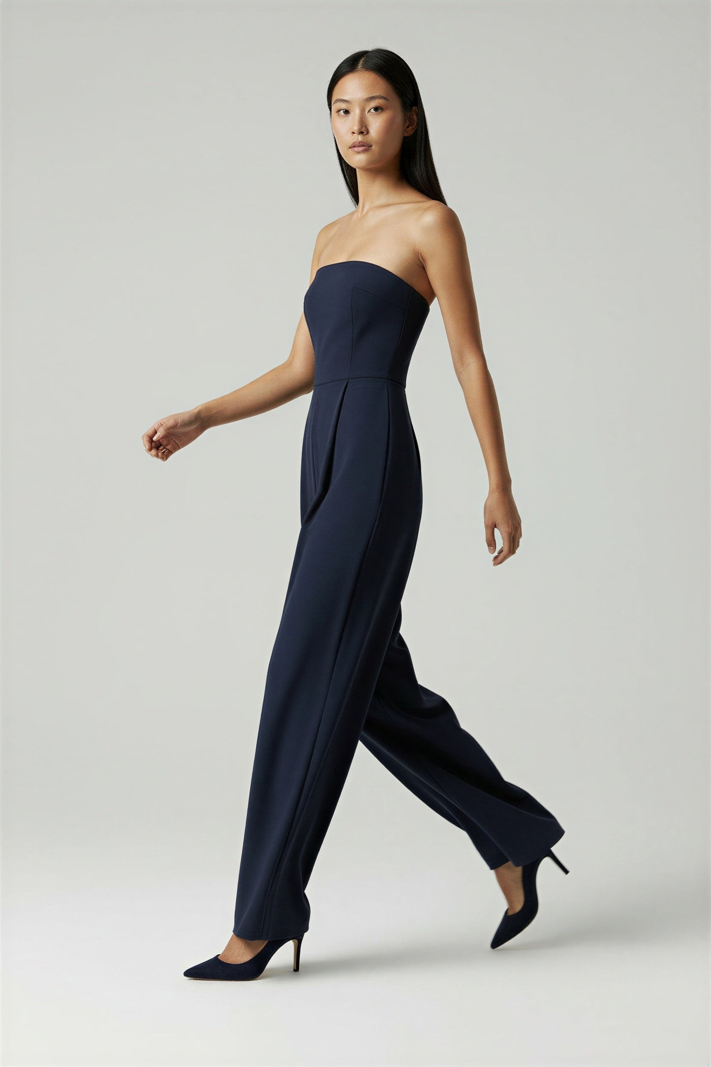 Luxurious Satin Evening Jumpsuit