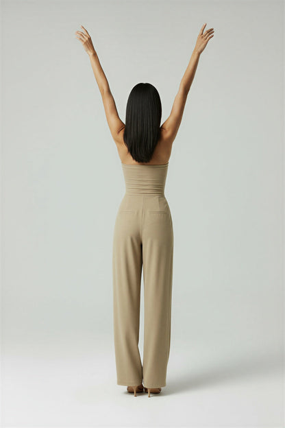 Luxurious Satin Evening Jumpsuit