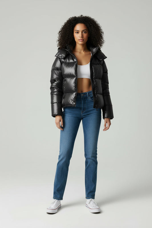 Carla | Warm Fuzzy Down Jacket - Luxivelle