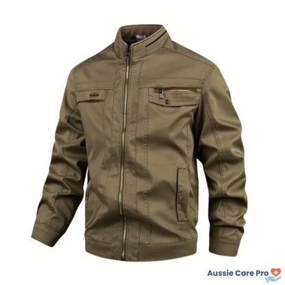 Relaxed Fit Men's Cotton Outdoor Jacket - Luxivelle