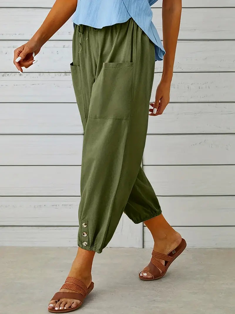 Ladies Comfort Fit Straight Leg Pants