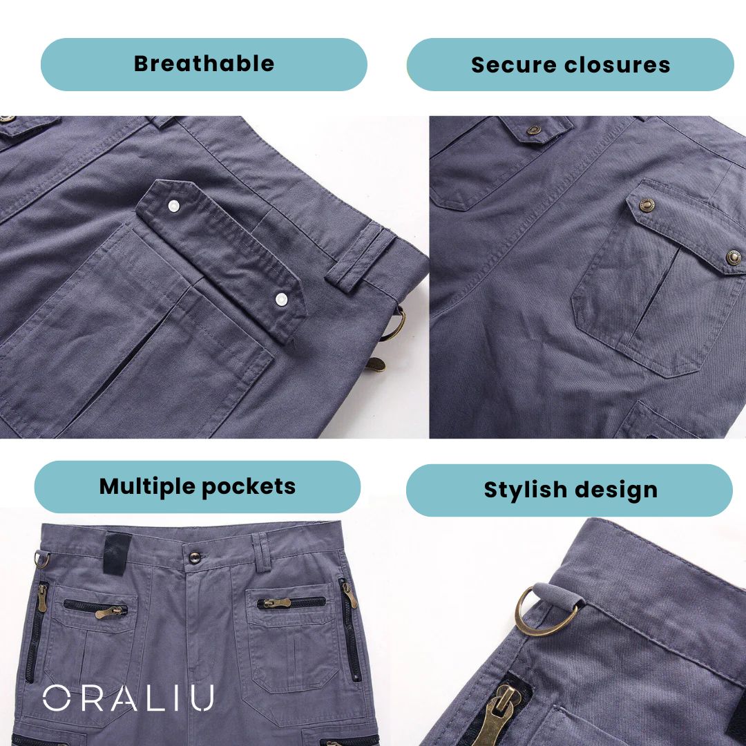 Men's Water Resistant Athletic Shorts – Breathable, Multi-Pocket