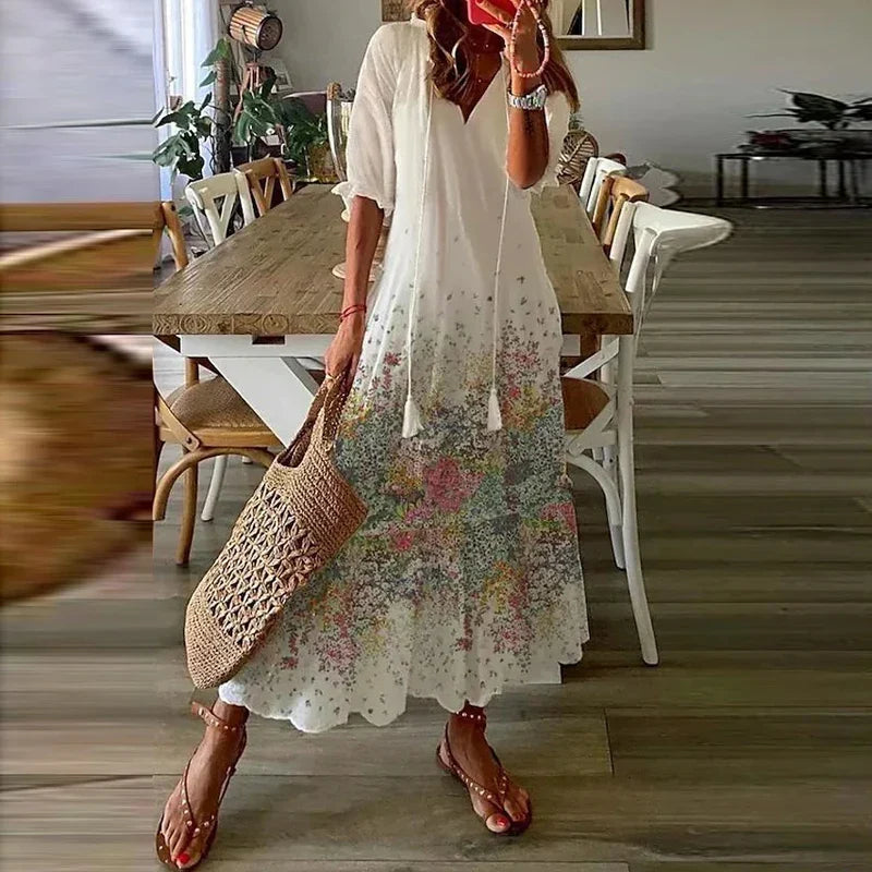 Chic Long Summer Dress for Ladies