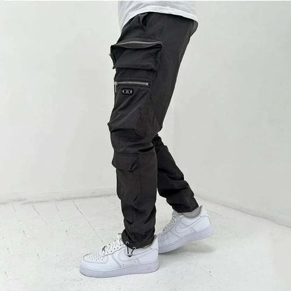 Men's Slim Fit Cargo Pants with Extra Pockets