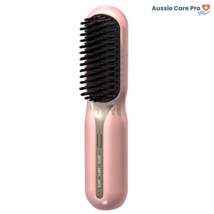 Compact Travel Hair Straightener Brush