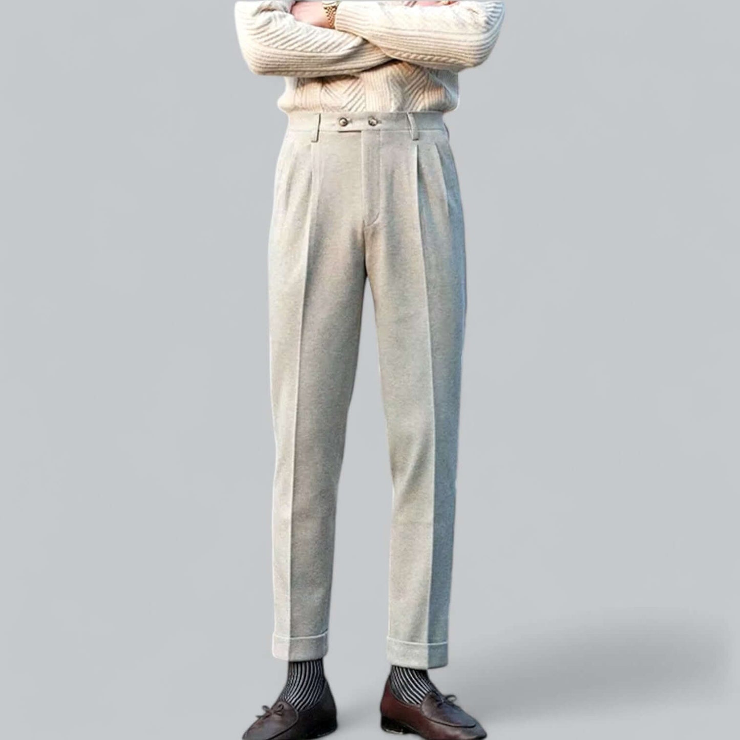 Slim Fit Stretch Dress Pants for Men