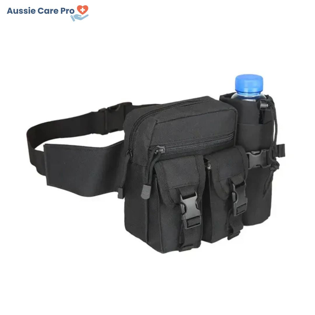 Waterproof Hiking Hip Pack with Water Bottle Holder - Luxivelle