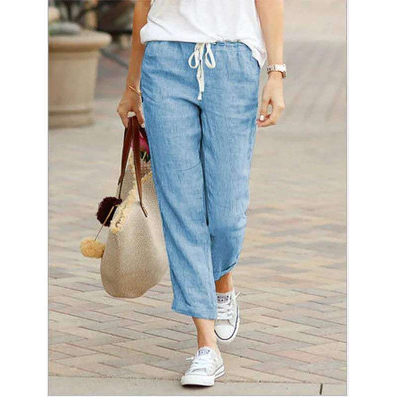 Comfortable Casual Elastic Waist Pants