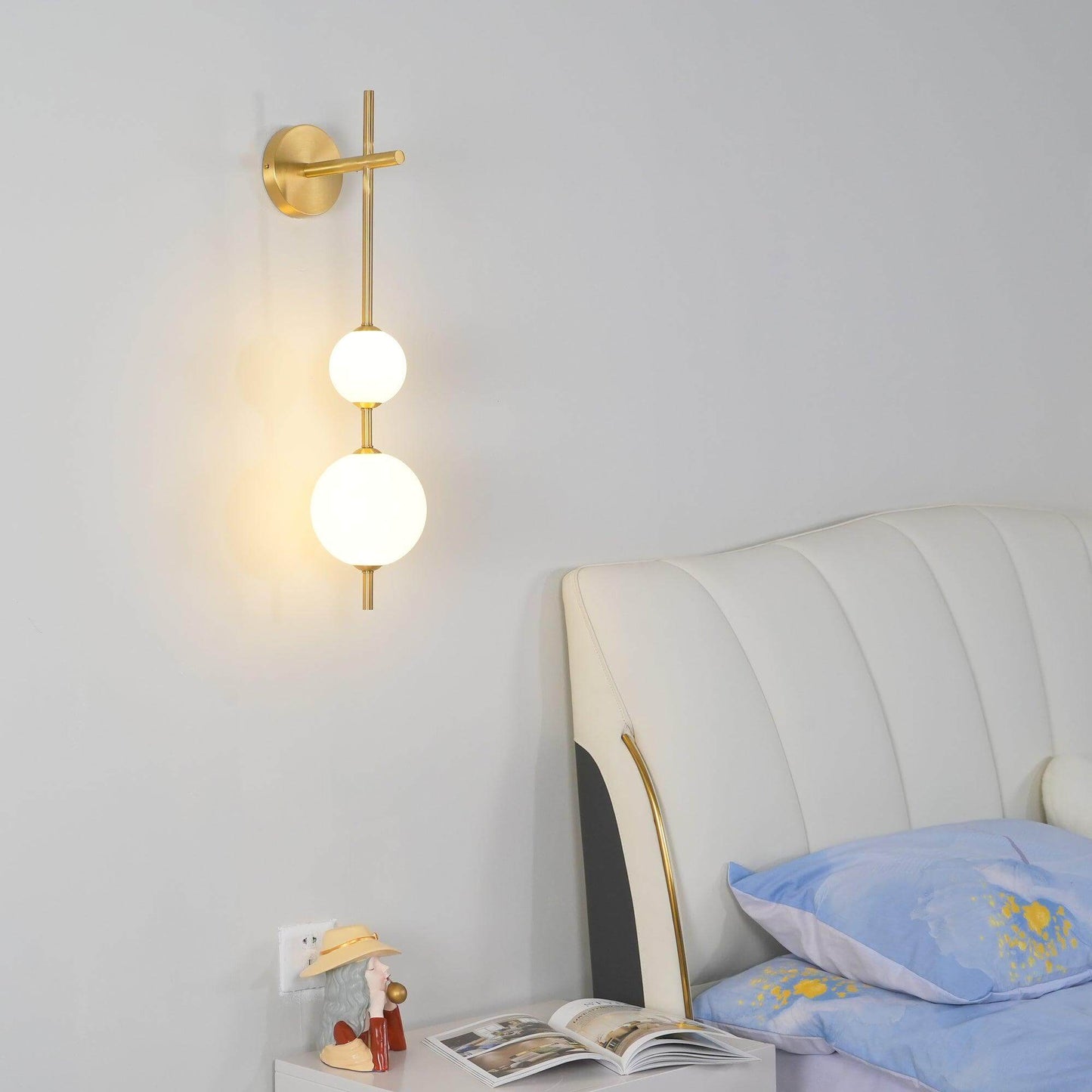 Sleek Round Glass Wall Light