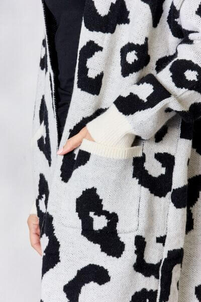 Soft Leopard Long Cardigan for Women