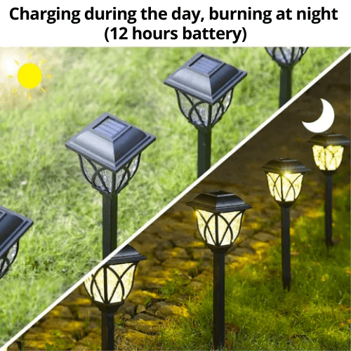 Bright Outdoor Solar Powered LED Garden Lights
