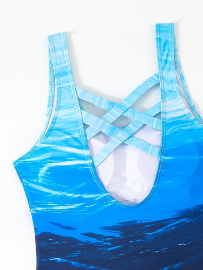 Beachy Ocean Blue Swimsuit