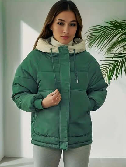 Warm Women's Hooded Fleece Coat