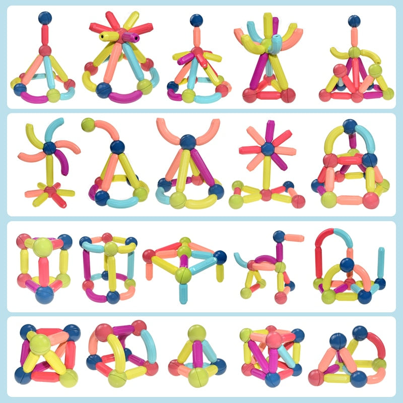 Fun Magnetic Building Blocks for Kids STEM Toy