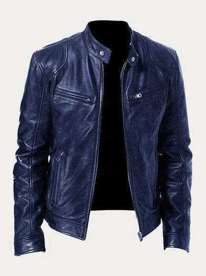 Vintage Style Genuine Leather Coat