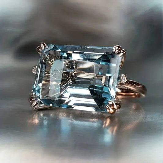Timeless Navy Blue Gemstone Ring - Luxivelle