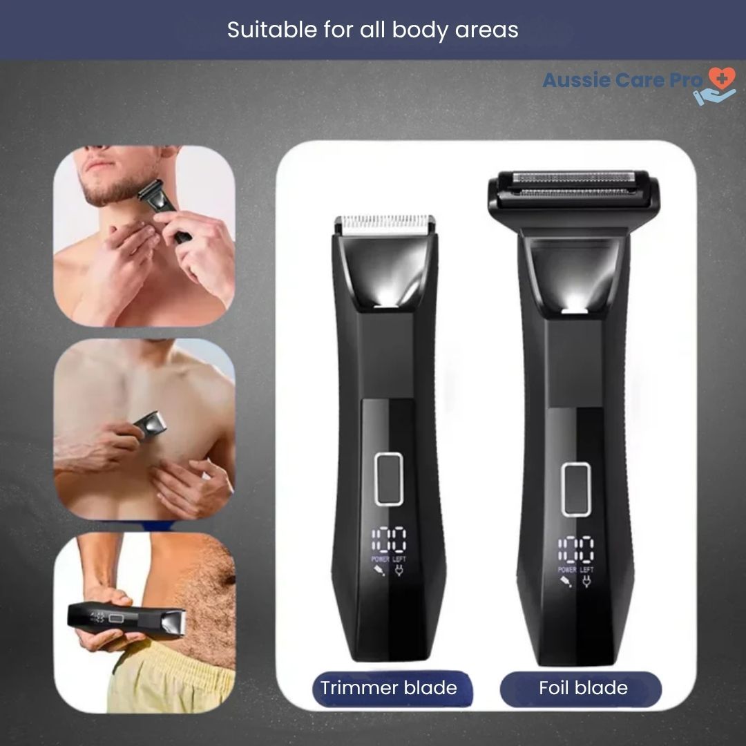 Advanced Men's Grooming Trimmer with Dual Edge Blades