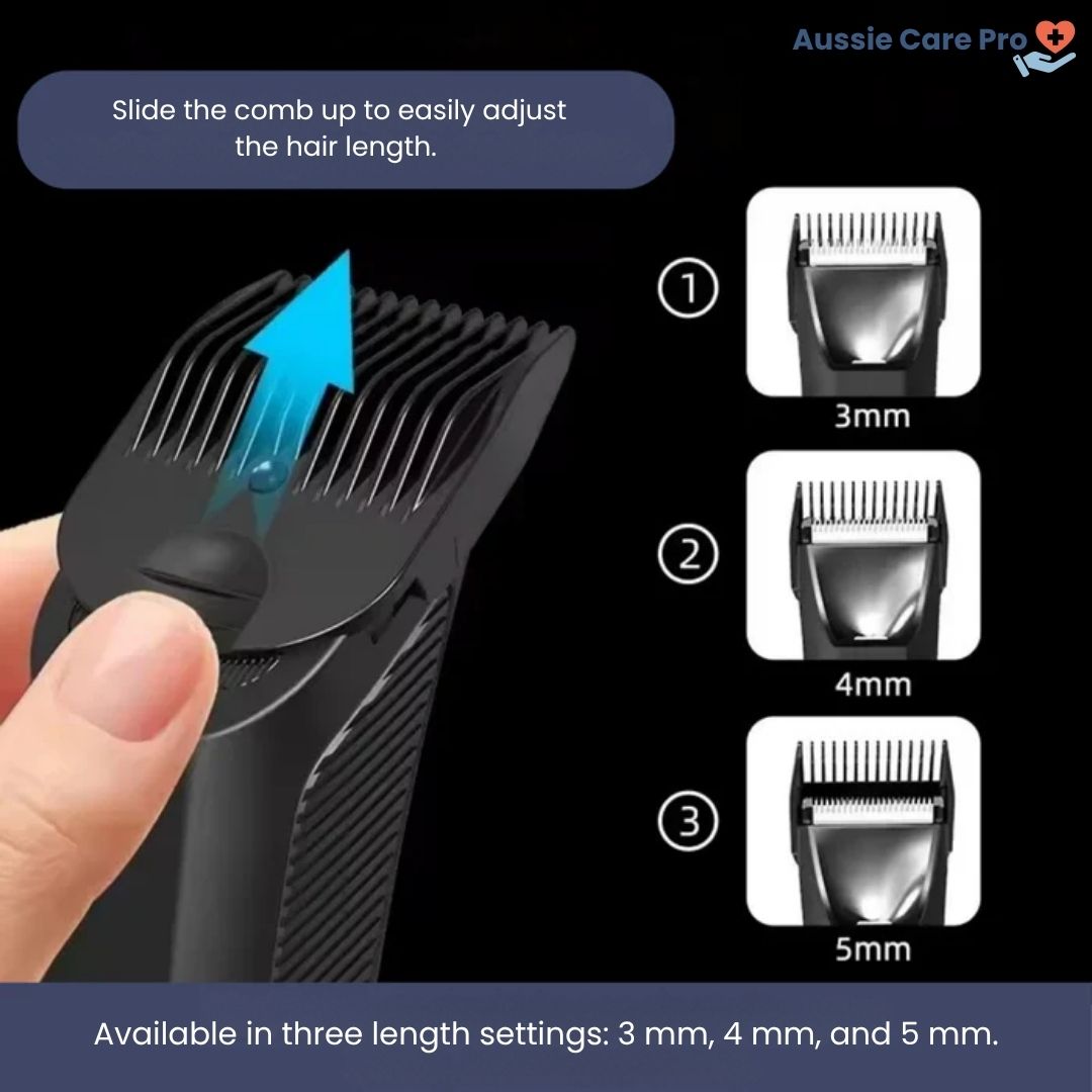 Advanced Men's Grooming Trimmer with Dual Edge Blades