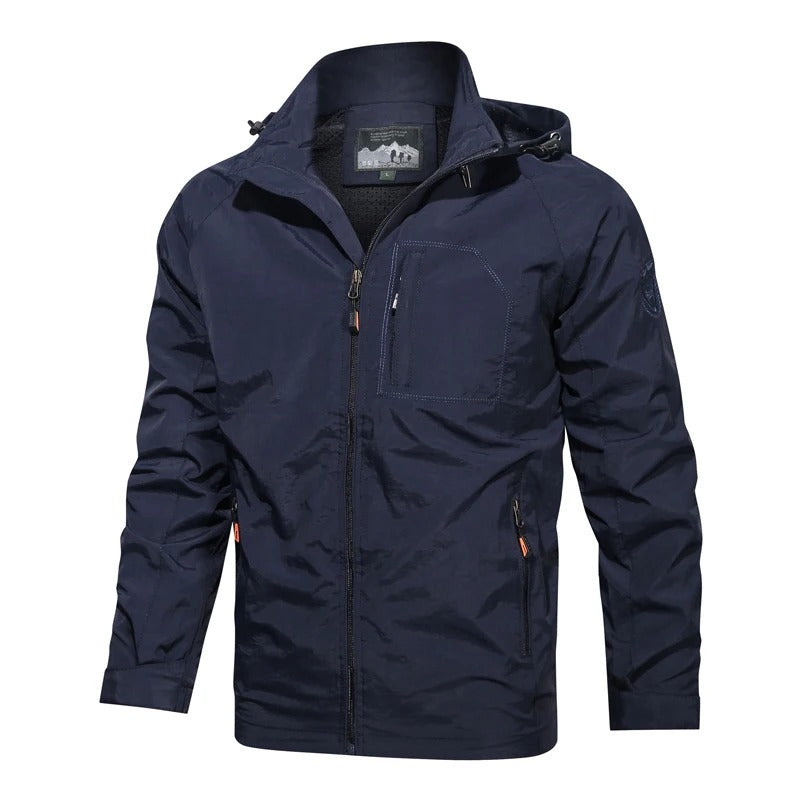 Waterproof Men's Lightweight Windbreaker Coat